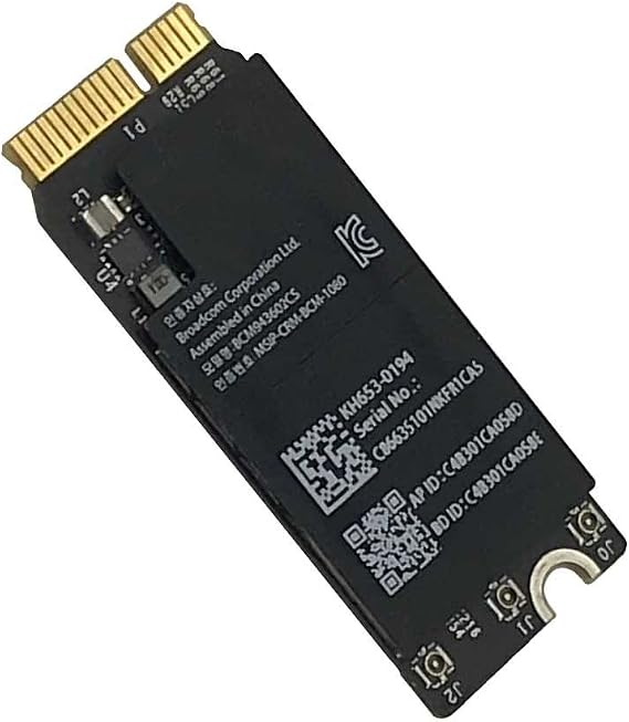 Replacement Bluetooth 4.0 Bt Wireless WiFi Airport Card BCM943602CS BCM943602CSAX for MacBook Pro 13" or 15" Retina (2015) A1398 A1502 653-0194 802.11ac