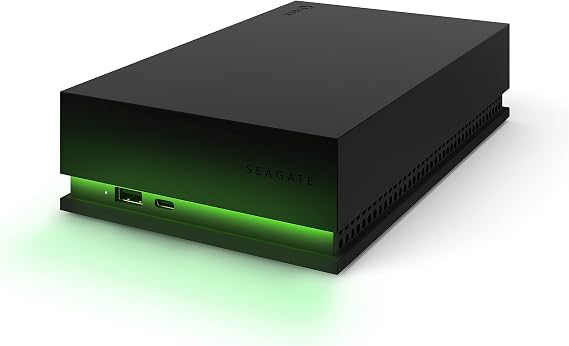 Seagate Game Drive Hub 8TB, Externe harde schijf, USB 3.2 Gen 1, Xbox-gecertificeerd, Groene ledverlichting, Rescue-Services (STKW8000402)