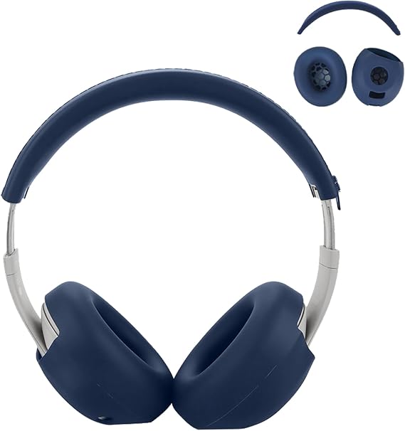 シリコンスウェットケースカバー Beats Studio Proワイヤレスヘッドフォン用、ヘッドフォンカバー2セットブルー