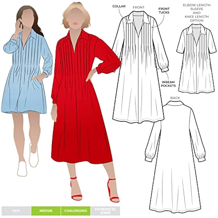 Style Arc Sewing Pattern - Xanthe Woven Dress Sizes 10-22