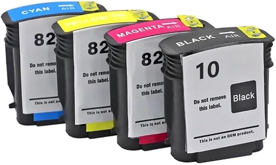 Compatible Ink Cartridge Set Compatible with 10 82 Compatible with Designjet 500 500ps 800 800ps Plotters HP10 HP82 HP500 HP800 Printer(for 10 82 1SET)