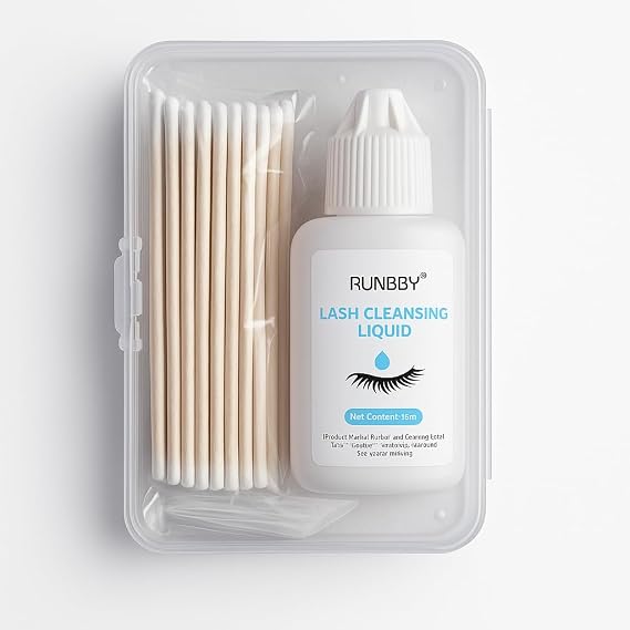 Lash Cleaning Liquid - Deep Clean Pre-Treatment for Eyelash Extensions | Removes Oil & Dirt, Enhances Retention, Professional Prep Formula (15ml)