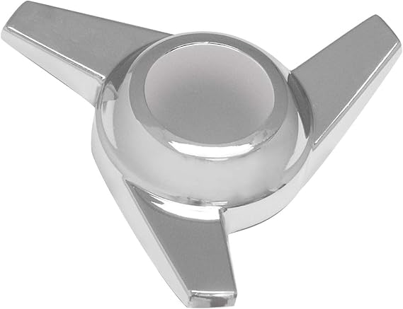 GG Grand General 90347 Chrome Knock-Off Spinner 3 Bar Swept 2-1/2 Inches Wing, L/H, Silver