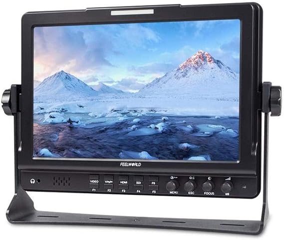 Feelworld 4K IPS Professional Field Monitor 10.1 inch 1920x1200 3G-SDI HDMI Camera-Top Monitor with Peaking Histogram False Colors Exposure FW1018SPV1