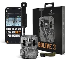 Spartan Camera GoLive3 Best Hunting Trail Camera, Live Streaming, 96 Wide Angle, Motion Activated, On-Demand FHD Photos and 1080p Videos, Built-in Lithium Battery, Blackout IR Flash,GPS, Weatherproof