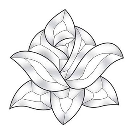 6-1/2"X 6-1/2" Exquisite Clear Glass Blooming Rose Bevel Cluster EC561