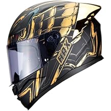 HAX Onix Full Face Motorcycle Helmets DOT Approved, Pinlock Ready & Intercom Slot , Motorbike Powersports Street Racing for Men Women
