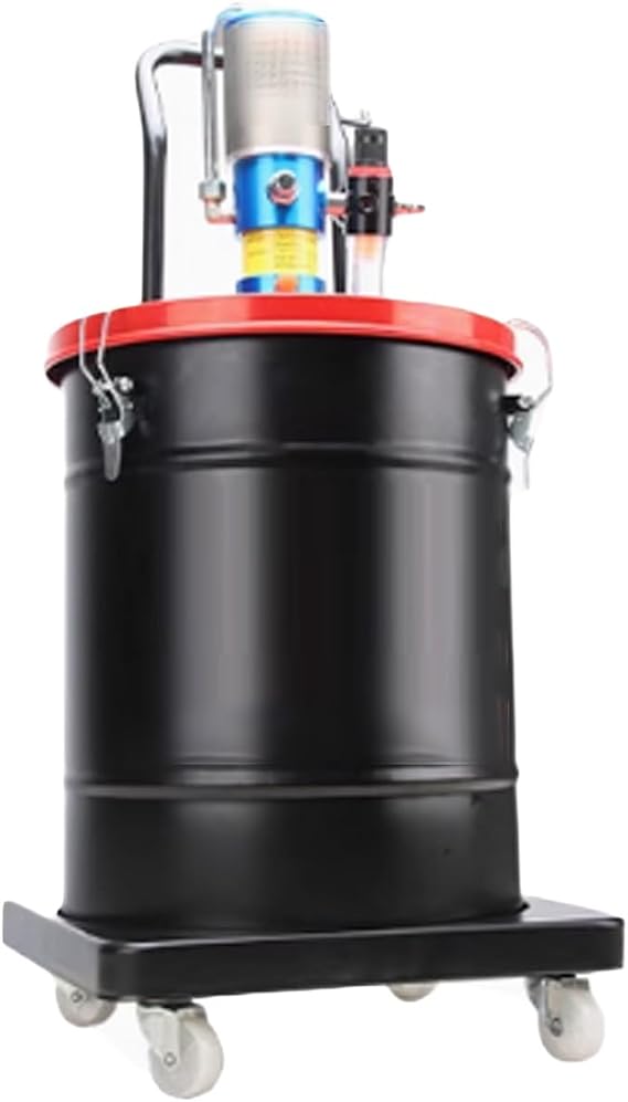 High Pressure Pneumatic Grease Pump, Portable Grease Pump, 50:1 Pressure Ratio, with 19-inch Tubing, Widely Used in Machine Tools and Equipment, Automotive Grease Pumps(40L)
