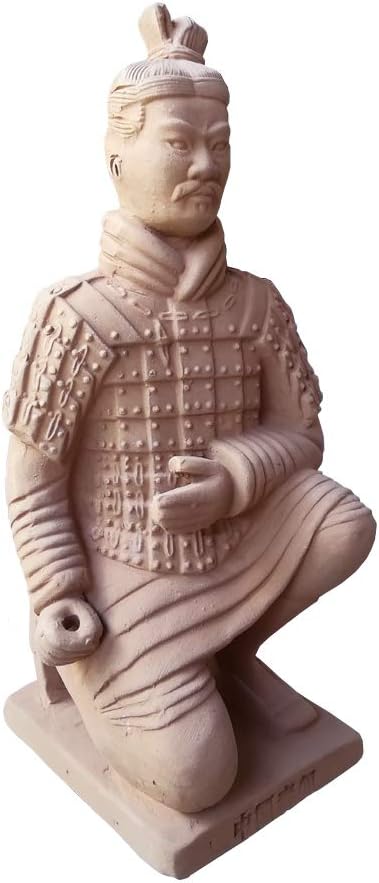 Terracotta Warriors Statues, China Qin Dynasty Terracotta Warriors Sculpture Home Display Table Display Souvenir (Kneeling Archer 6.8")