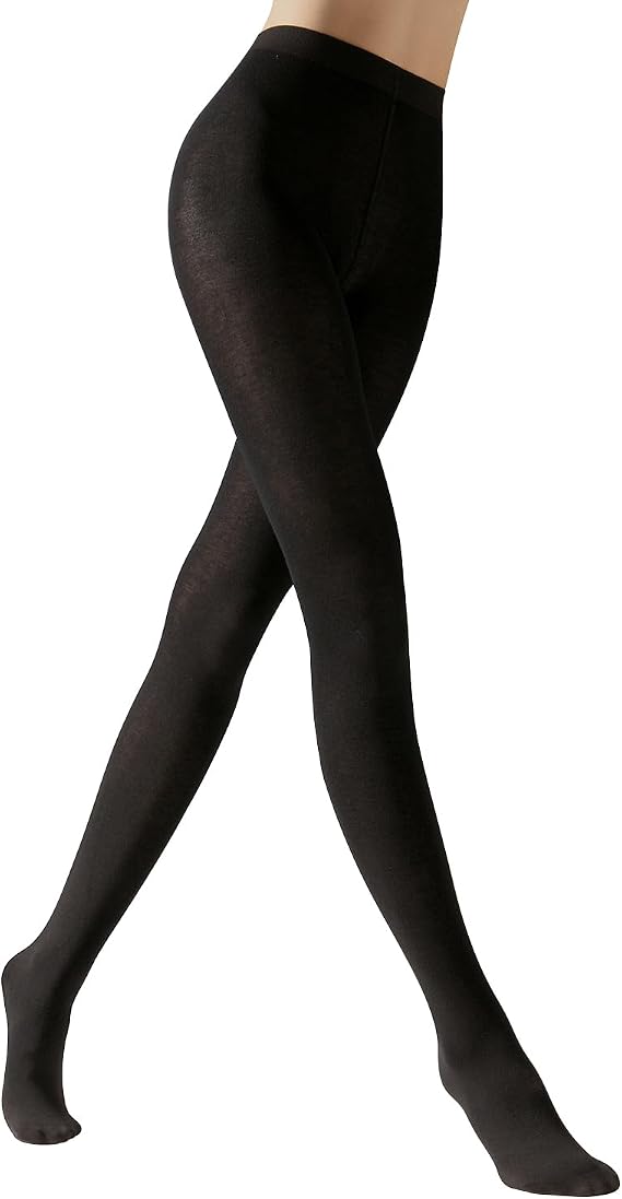 CALZITALY Cashmere Wool Tights, Opaque Fleece Lined 150 DEN Made in Italy