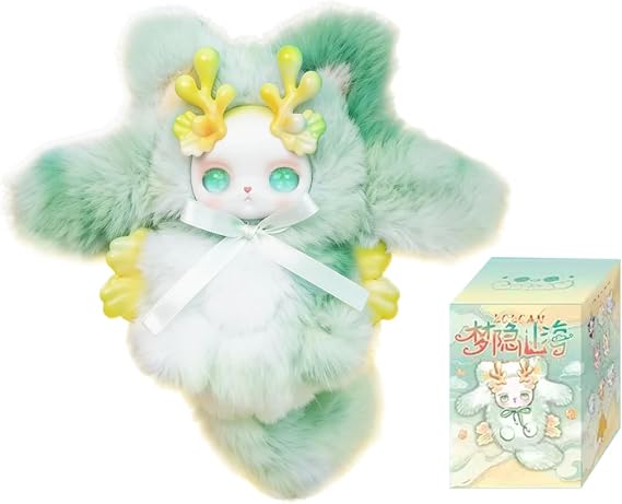 CALEMBOU Vinyl Plush Blind Box, The Dream Float in the World Series Soft Stuffed Keychain Figure, Fantasy Creature Collectible for Birthday Christmas, Random 1 Box