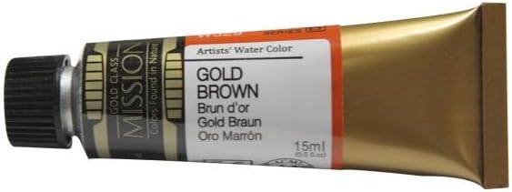 Mijello Gold Class Water Color, 15ml, Gold Brown