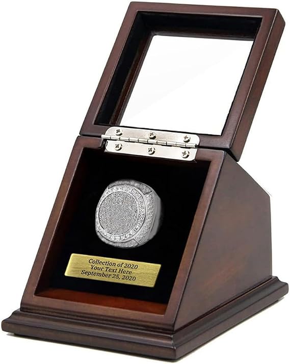 Personalized Championship Ring Display Case Big Ring Storage Box