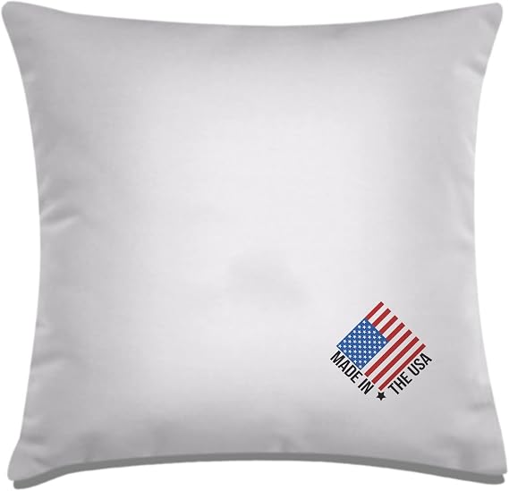 MSD Pillow Insert 34x34 Hypoallergenic Square Form Sham Stuffer Standard White Polyester Decorative Euro Throw Pillow Inserts for Sofa Bed Couch - Made in the USA (1 Pack) - Machine Washable and Dry