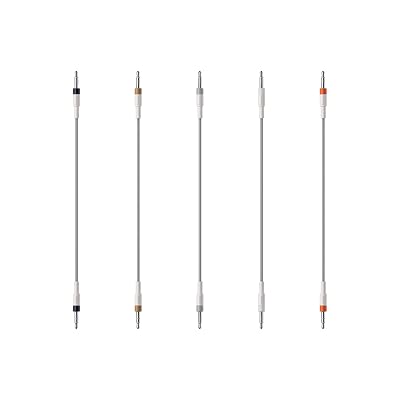 Teenage Engineering Field Slim sync Cable kit - Five 3.5 mm Stereo TRS Cables for Pocket Operators Multi-Color