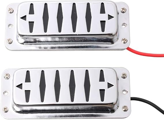 Mini Humbucker Pickup Bridge and Neck for Les Paul LP Guitar Chrome 1Set