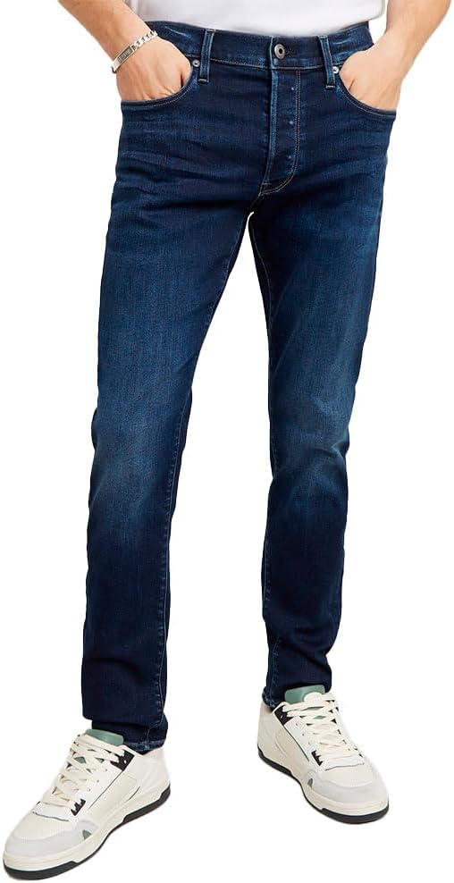 G-STAR Raw Men's 3301 Slim Fit Denim Jeans,Dark Aged,40W x 32L