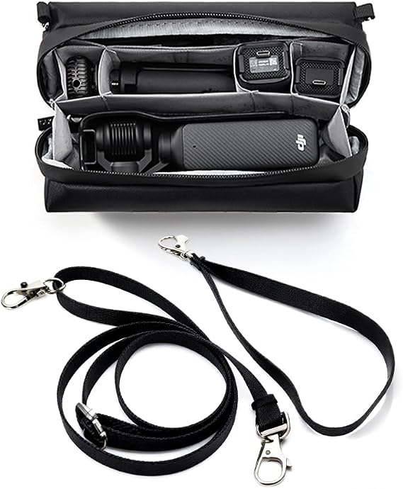 Omnpak for DJI Osmo Pocket 3 Carrying Bag, Compatible with Creator Combo Accessories,lightweight design suitable for travel,  with a handle and shoulder strap.