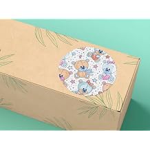 Sevimli Ayıcıklar Sticker Cute Bear Hero Kids Çocuk Etiketi 4 cm- 40 Adet (Bear)