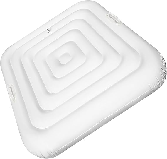 Inflatable Hot Tub Cover Energy Saving Lid Compatible with SaluSpa Coleman Spa for Outdoor Hot Tub Windproof Rain-Proof Cover Protector for Hot Tubs Durable Energy-Saving (Square-4.2ft-Handle)
