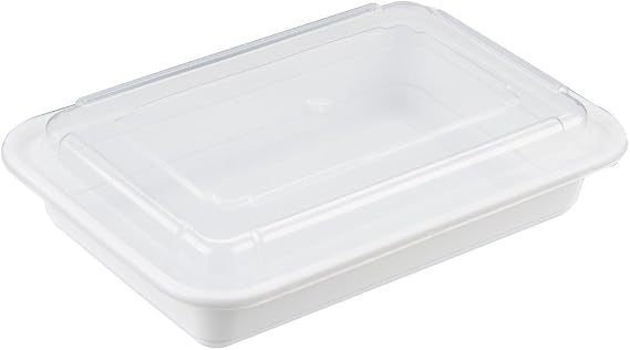 Pactive NC868 Newspring Versatainer Microwavable Containers, 8.8 X 6 X 2, White/clear, Base/lid Combo, 150/carton