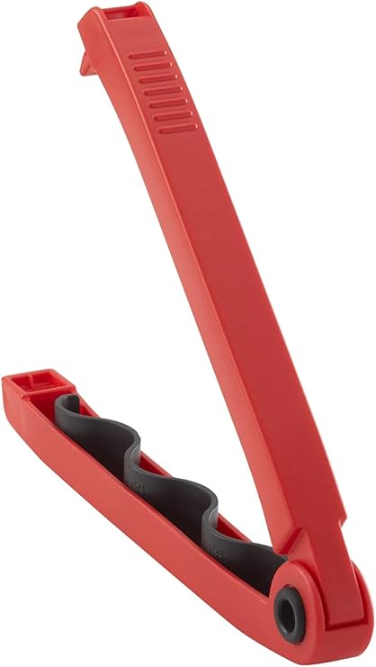LINDEN SWEDEN Twixit Mega Bag Clip - Keep Food Fresh, Prevent Spillage - Great for Storage and Organization - Microwave, Freezer and Dishwasher-Safe - BPA-Free, Red