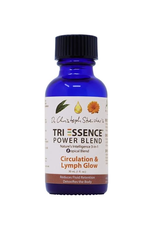 Circulation & Lymph Glow Tri-Essence Power Blend - Blended with Natural Herbal Extracts, Flower Essences, and Essential Oils - Size: 30mL (1 fl. oz.)