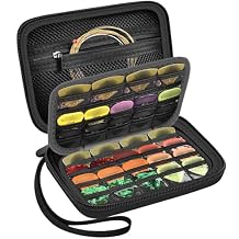 Guitar Pick Holder Case for Fender/for Jim Dunlop/for I-MART/for D'Addario/for Ernie Ball/for ChromaCast All Size Picks, 57+ Pcs Organizer Storage Pouch for Guitar Accessories Kit (Box Only)