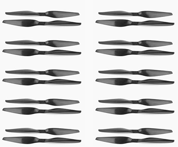 8055 9055 1055 1155 1255 1355 1455 1555 3K Carbon Fiber Propeller CW CCW CF Prop Con for Multicopter Quadcopter Hexacopter for DIY Drone Kit (15 x 5.5,10 Pairs)