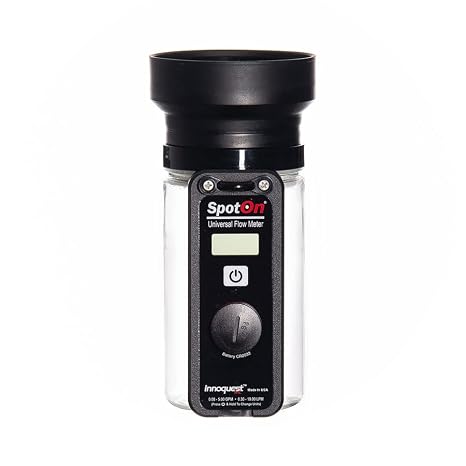 Quickly and accurately Check Water Flow from nozzles, faucets, sprayers, and Showers up to 5 GPM.