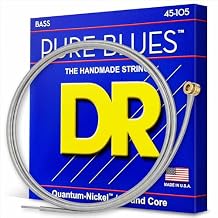 DR Strings PURE BLUES Bass Guitar Strings (PB-45), Silver