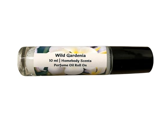 Wild Gardenia 10 ml Perfume Roll On, Natural Perfume, Floral Perfume, Flower Perfume, Natural Ingredients, Cruelty Free, Travel Size Perfume by Homebody Scents