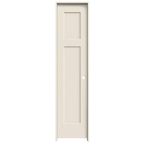 National Door Company ZZ365016L Solid Core, Molded, Craftsman 2-Panel, Left Hand, Prehung Interior Single Door, 18" x 80" on 6-9/16" Jamb, MDF