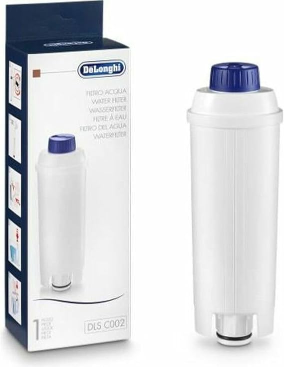 De'Longhi DLSC002 Water Filter | Water Filter for All De'Longhi Coffee Machines | Maintenance and Protection of Machine | Descaling | White