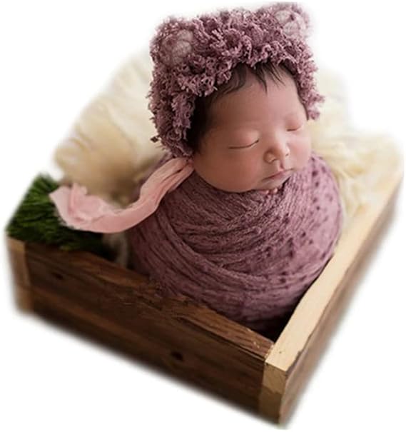 Newborn Baby Photography Props Hat & Wrap Set