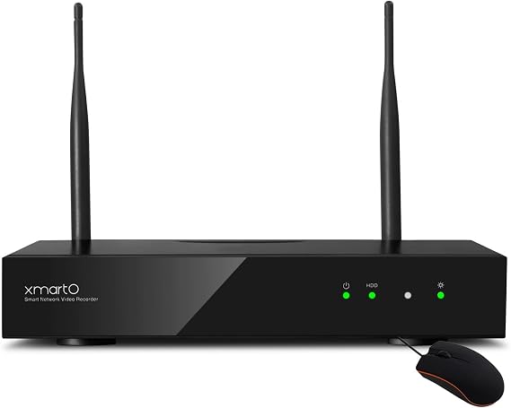 XMARTO 10CH 4K UHD H.265 NVR,Long Range Dual Band WiFi6 Recorder(WNP810-W6)