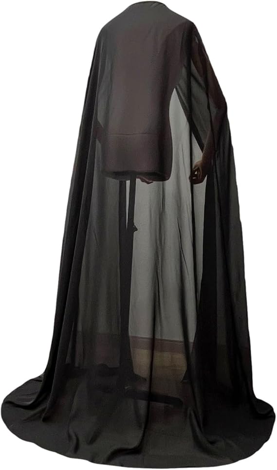 Floor-length 59" Long Chiffon Cape