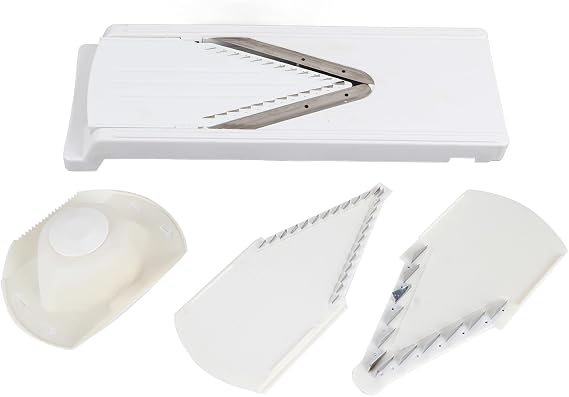 Vegetable Slicer, Multifunctional V shaped Grater Slicer, 3 in 1 Vegetable Slicer Professional Grater Potato Slicer with Hand Guard, for Vegetables Fruit Hand Held Chopper