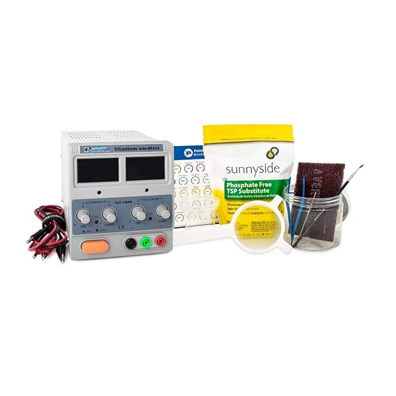 Precision Titanium Anodizing Kit for Jewelry - Titanium Anodizer Machine - Titanium Anodizing Power Supply Full Digital Voltage (DC 0-1A/0-120V)