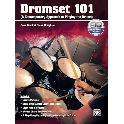 Drumset 101: A Contemporary Approach to Playing the Drums, Book & Online Audio 101 Series Paperback April 1, 2007