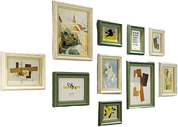 Photo Frames Resin Photo Frame 12 Pieces Family Picture Frame Wall Collage Photo Display Living Room Dining Room Study Hallway Decoration Best Decoration
