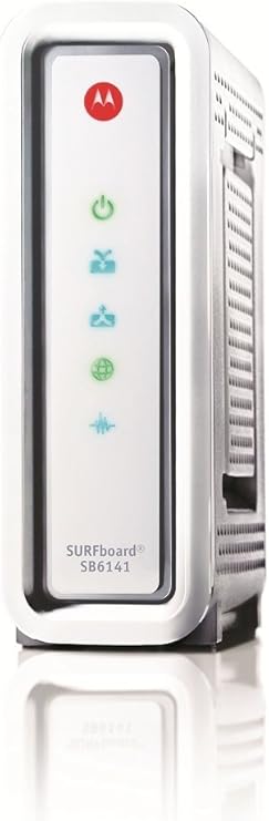 ARRIS / Motorola SurfBoard SB6141 DOCSIS 3.0 Cable Modem - White