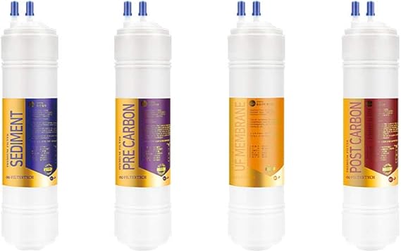 4EA Premium Replacement Water Filter Set for Wonbong : HD-2002XTS/HD-2004XTS/WBF-1000S/WFP-1300S/WFP-500S/WFP-7200S/WFP-7210S/WFP-7220S/WFP-7230S/WFP-7260S/WFP-72DKS - 1 micron