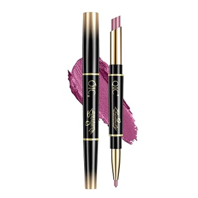 Double Head Lipstick Lipliner 2 In 1 Lip Color Matte Surface Waterproof, Non Fading, Non Stick Cup Lipstick Long-Lasting