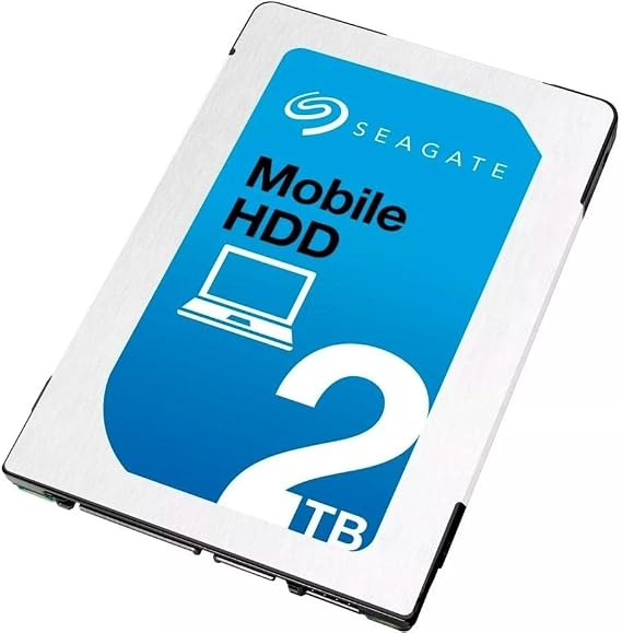SEAGATE 2TB HDD SATA 5400rpm 6.4 cm 2.5 Inch 7 mm Height 128 Mb Cache BLK