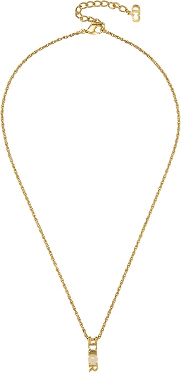 Christian Dior, Pre-loved Gold & Faux Pearl Necklace, Gold