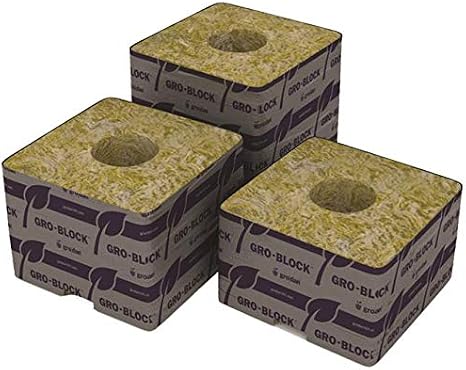 Grodan Delta 6.5 Block, 4" x 4" x 2.5", case of 216