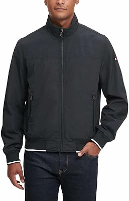 Tommy Hilfiger Mens Lightweight Varsity Softshell Bomber Jacket