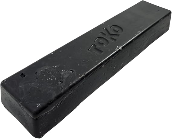 Toko Molybdenum Backshop Wax Black 250g Bulk Bar Ski and Snowboard Base Wax for Old Artificial Granular Snow, Base Protection, Hydration and Durable Glide Performance