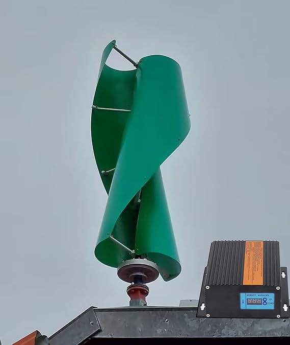 9000W Green Vertical Wind Turbine Maglev Axis Coreless Permanent Magnet Wind Power Generator Windmill with MPPT Charge Controller